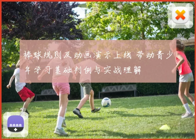 棒球规则及动画演示上线 带动青少年学习基础判例与实战理解